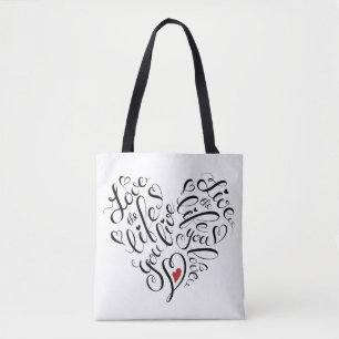 Liefde in je leven tote bag