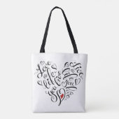 Liefde in je leven tote bag (Achterkant)