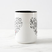 Liefde in je leven tweekleurige koffiemok (Center)