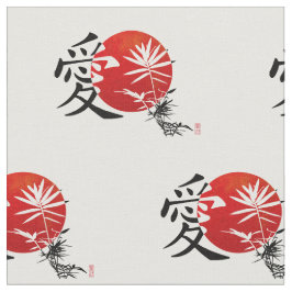 Liefde in Kanji Stof