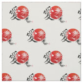 Liefde in Kanji Stof (Swatch)