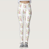 Liefde in kleur leggings (Voorkant)