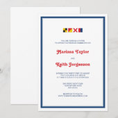 LIEFDE in kleurrijke nautische vlaggen 2 Kaart (Voorkant / Achterkant)