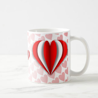Liefde in lagen koffiemok