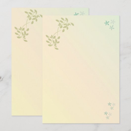 Liefde in Laurels Briefpapier (Voorkant / Achterkant)