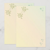 Liefde in Laurels Stationery (Voorkant / Achterkant)