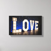 Liefde in licht canvas afdruk (Voorkant)