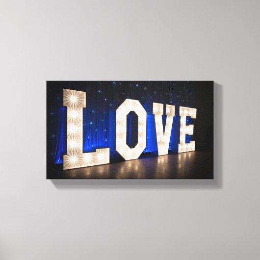 Liefde in licht canvas afdruk (Voorkant)