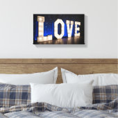 Liefde in licht canvas afdruk (Insitu (Slaapkamer))