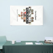 Liefde in lijstjes Hart 20 foto collage Romantisch Spandoek (Beurs)