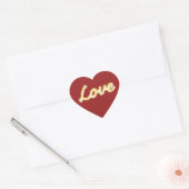 Liefde in Marquee Lights Sticker - rood (Envelop)