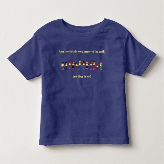 Liefde in mij voor kinderen kinder shirts (Voorkant)