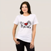 Liefde in mijn hart T-shirt (Voorkant volledig)