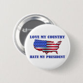 Liefde in mijn land ronde button 5,7 cm (Voorkant /achterkant)