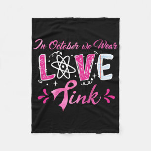 Liefde In Oktober Draag We Roze Wiskunde Leraren B Fleece Deken