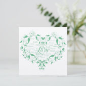 Liefde in om het even welke Groene Aansporing van  Kaart (Staand voorkant)