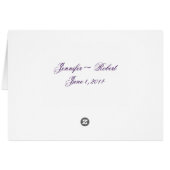 Liefde in om het even welke taal in de Paarse kaar (Achterkant Horizontaal)