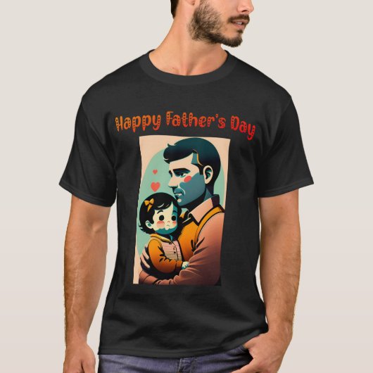 Liefde in papa's armen: Vaderdag Celebration T-shirt (Voorkant)