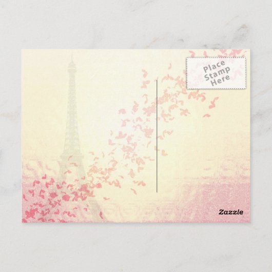 Liefde in Parijs Briefkaart (Achterkant)