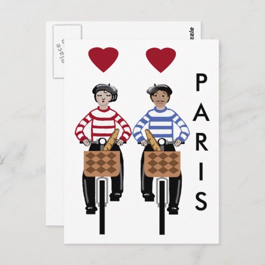 Liefde in Parijs Briefkaart (Voorkant / Achterkant)