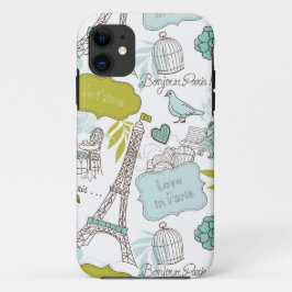 Liefde in Parijs Patroon Case-Mate iPhone Case