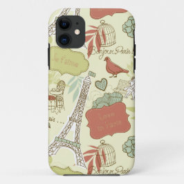 Liefde in Parijs Patroon iPhone 11 Hoesje