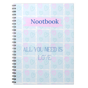 Liefde in pastel notitieboek