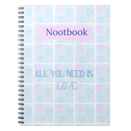 Liefde in pastel notitieboek (Voorkant)