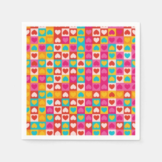 Liefde in patronen servet (Voorkant)