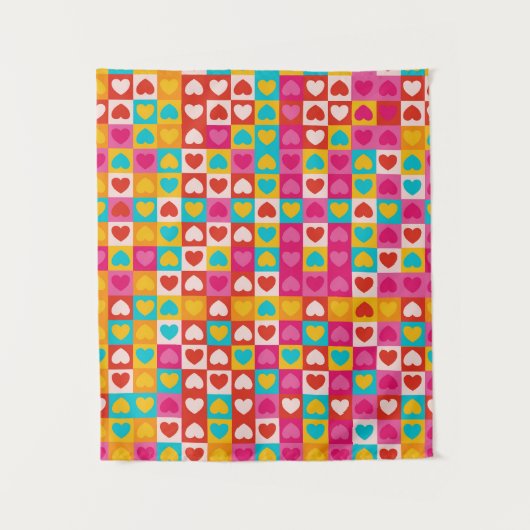 Liefde in patronen wandkleed (Voorkant)
