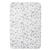 Liefde in Peris Bohemian Chic Floral Boho Girl Badmat (Voorkant Verticaal)