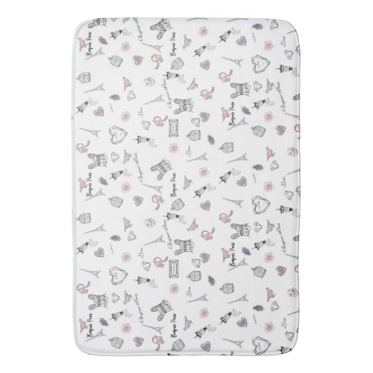 Liefde in Peris Bohemian Chic Floral Boho Girl Badmat (Voorkant Verticaal)