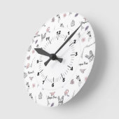 Liefde in Peris Bohemian Chic Floral Boho Girl Ronde Klok (Hoek)