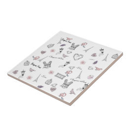 Liefde in Peris Bohemian Chic Floral Boho Girl Tegeltje