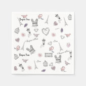Liefde in Peris Bohemian Chic Floral Boho Girlly Servet (Voorkant)