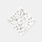 Liefde in Peris Bohemian Chic Floral Boho Girlly Servet (Hoek)