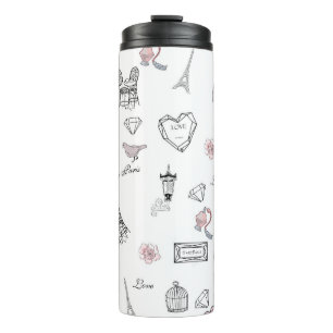 Liefde in Peris Bohemian Chic Floral Boho Girlly Thermosbeker