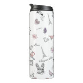 Liefde in Peris Bohemian Chic Floral Boho Girlly Thermosbeker (Geroteerd rechts)