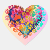 Liefde in Pixels: Happy Saint Valentijnsdag Hart Sticker (Voorkant)