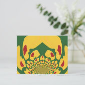 Liefde in Rasta Kleuren: Reggae Hearts Briefkaart (Staand voorkant)