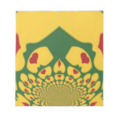 Liefde in Rasta Kleuren: Reggae Hearts Notitieblok (Voorkant)