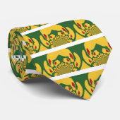 Liefde in Rasta Kleuren: Reggae Hearts Stropdas (Opgerold)