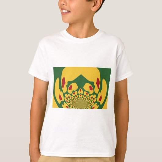 Liefde in Rasta Kleuren: Reggae Hearts T-shirt (Voorkant)