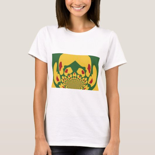 Liefde in Rasta Kleuren: Reggae Hearts T-shirt (Voorkant)
