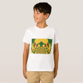 Liefde in Rasta Kleuren: Reggae Hearts T-shirt (Voorkant volledig)