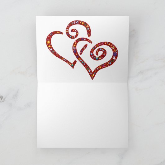 Liefde in relatiewenskaart met envelop kaart (Binnen)