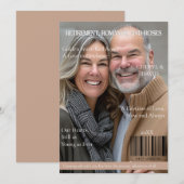 Liefde in Retirement Magazine Hoesje Romance Kaart (Voorkant / Achterkant)