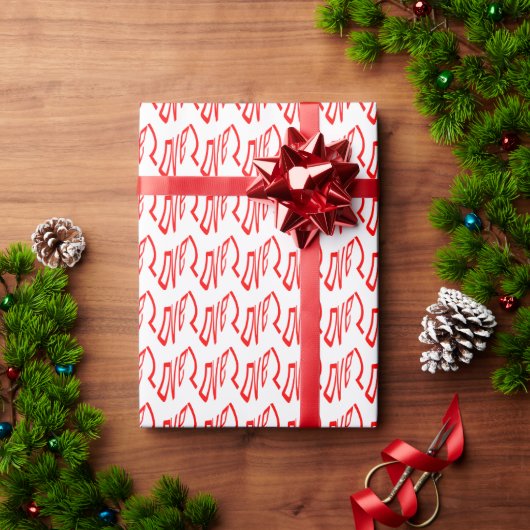 Liefde in Rode Letters Cadeaupapier (Feestdagen Geschenken)