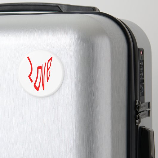 Liefde in Rode Letters Magneet (Insitu (bagage))