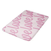 Liefde in roze badmat (Gekanteld)